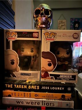 Funko Pop! The Witcher Geralt & Jaskier Box Set - White, Brown, Black